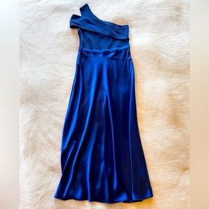 Ted Baker Royal Blue Off Shoulder Gown